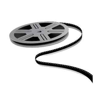 Bobine de film 8 mm déroulée